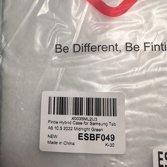 New in bag Finite Midnight Green Case for Samsung Tab A8 - Picture 5 of 6